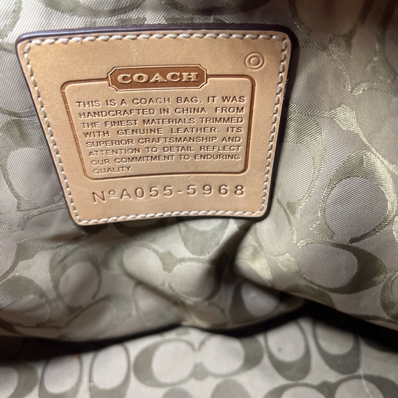 🍎Coach Red and Tan Large vintage travel Tote Bag🍎 - Picture 10 of 10